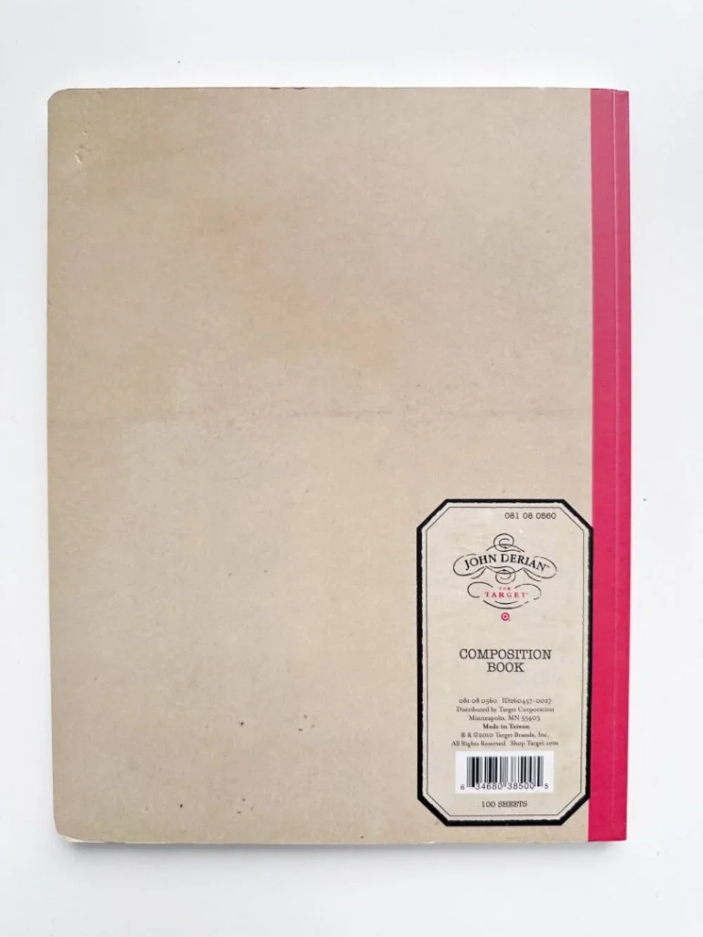 Target x John Derian 2008 Notebook Journal Eliza Hamilton Cameo New